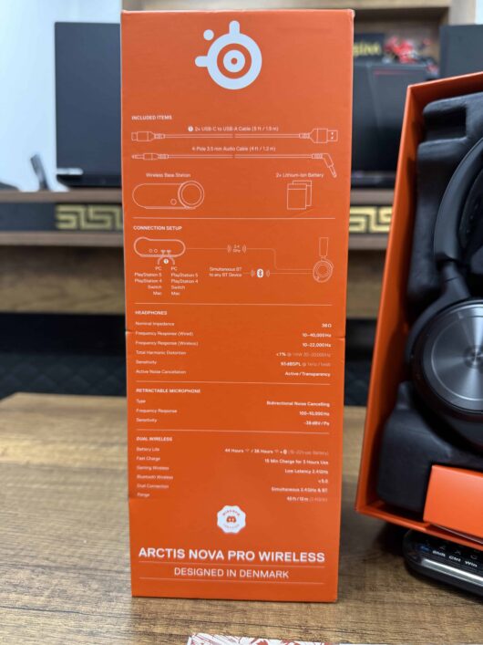 SteelSeries Arctis Nova Pro Wireless Kablosuz Kulaklık + Pil (İKİNCİ EL) - Image 4