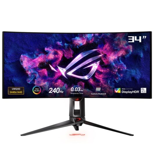 Asus ROG Swift OLED PG34WCDM 34" 0.03ms UWQHD Curved 240Hz Oyuncu Monitörü