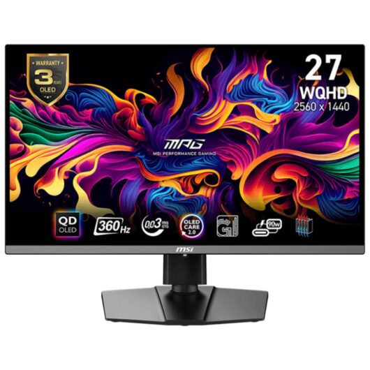 MSI MPG 271QRX QD-OLED 26.5" 0.03ms 2K Pivot 360Hz Oyuncu Monitörü