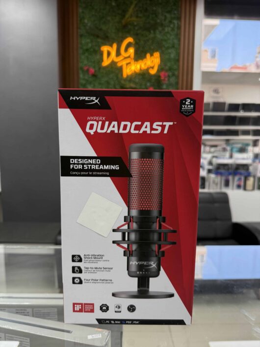 HyperX Quadcast Profesyonel Oyuncu Mikrofonu (İKİNCİ EL)