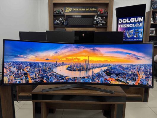 Samsung CRG9 49" Dual QHD Curved 120Hz 4ms Oyuncu Monitörü LC49RG90SSRXUF (İKİNCİ EL) - Image 2